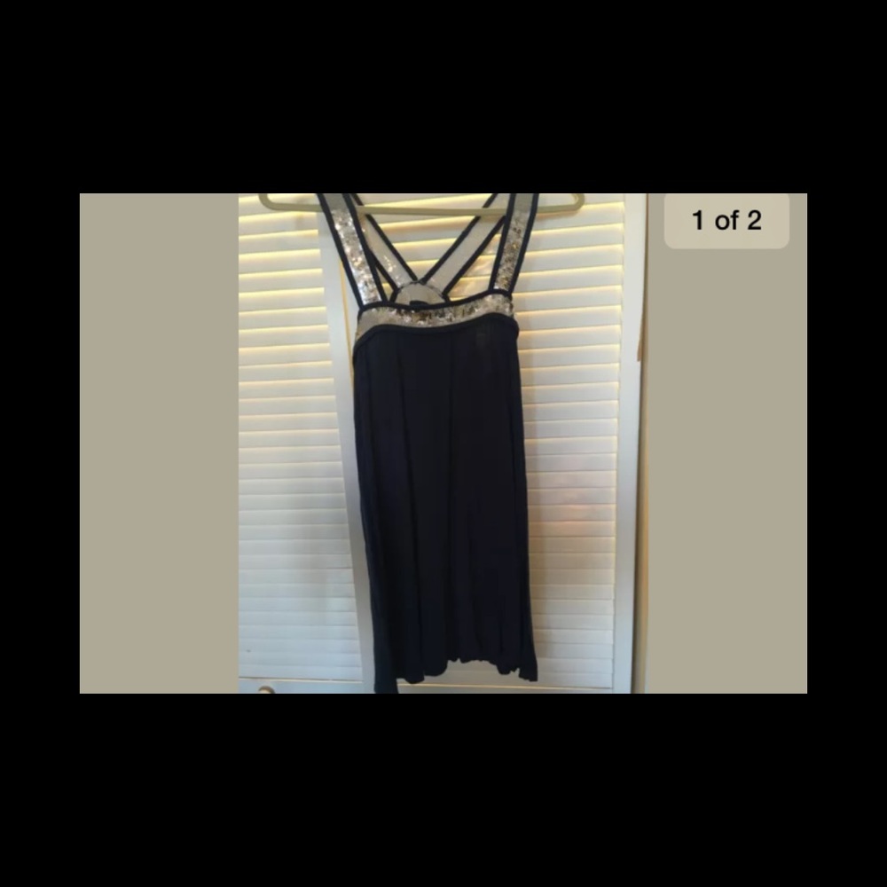 Akira glitter collar dress sz S